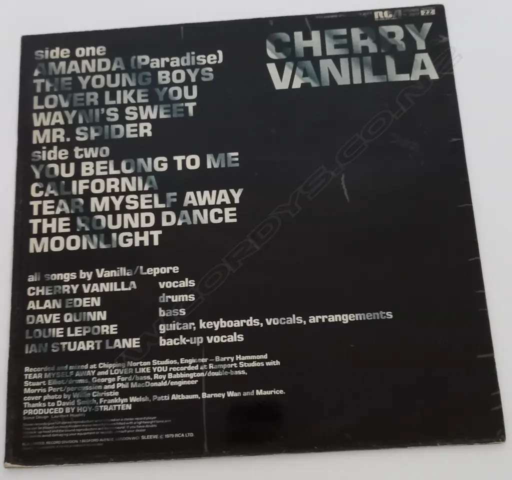 Cherry Vanilla, Venus D'Vinyl Image 1++